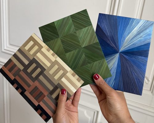 échantillons marqueterie de paille